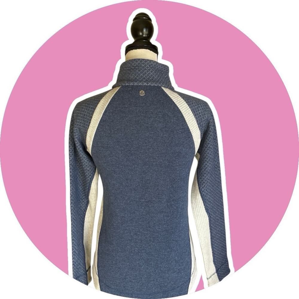 prAna Women's Brandie Wool Blend Pullover Sweater Denim Blue Gray S 2 - Picture 5 of 15